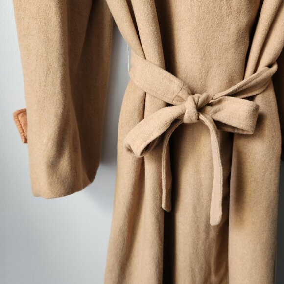 Luxury 70's Vintage Long Belted Trench Coat - Picture 3 of 9